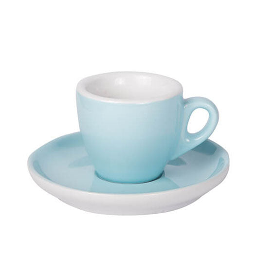Espresso Tasse mit Untertasse 55ml Blau