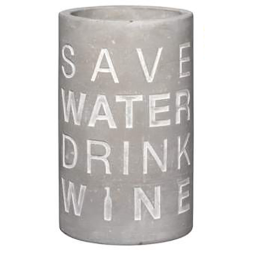 Vino Beton Flaschenkühler, "Save Water"