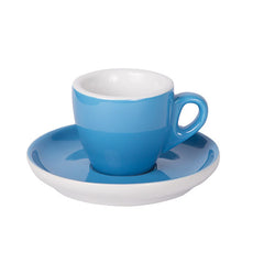 Espresso Tasse mit Untertasse 55ml Blau 