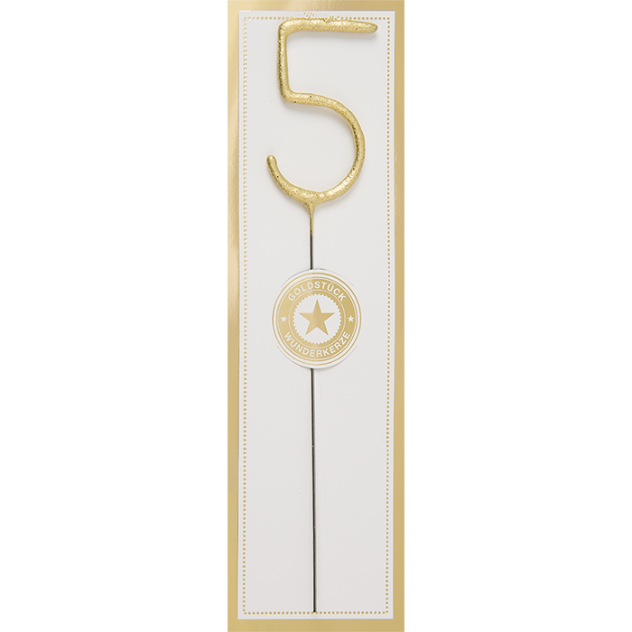 Wondercandle Geburtstagskerze "5"