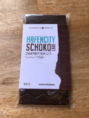 Hafencity-Schokolade, Zartbitter 60%, Espresso & Pfeffer, handgeschöpft