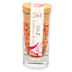 Knoblauch Chili Salz, kleines Korkenglas, 70g