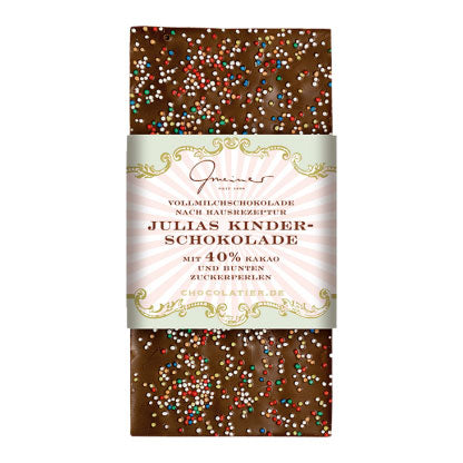 Julia's Kinderschokolade, handgeschöpfte Schokolade
