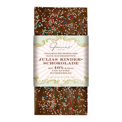Julia's Kinderschokolade, handgeschöpfte Schokolade
